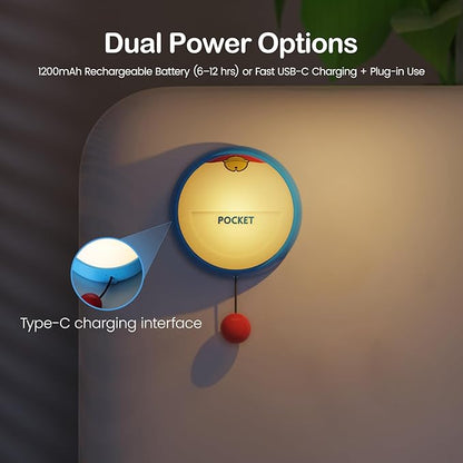 Night Light for Kids, 3-Level Dimmable Silicone Lamp, Rechargeable Touch LED Light for Toddlers, Baby, Breastfeeding, Bedside and Nursery Decor, Gifts for Kids Girls
