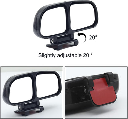 Blind Spot Mirror Adjustable 360 Degree Car Side Mirror, HD Glass Rear View Exterior Accessories Frame Thickness Less than 5MM for Car SUV (long-armed Right)