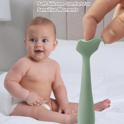 Baby Diaper Cream Spatula - Baby Diaper Rash Cream Applicator for Butt Paste Diaper Cream - Newborn Essentials (gray, green, pink)
