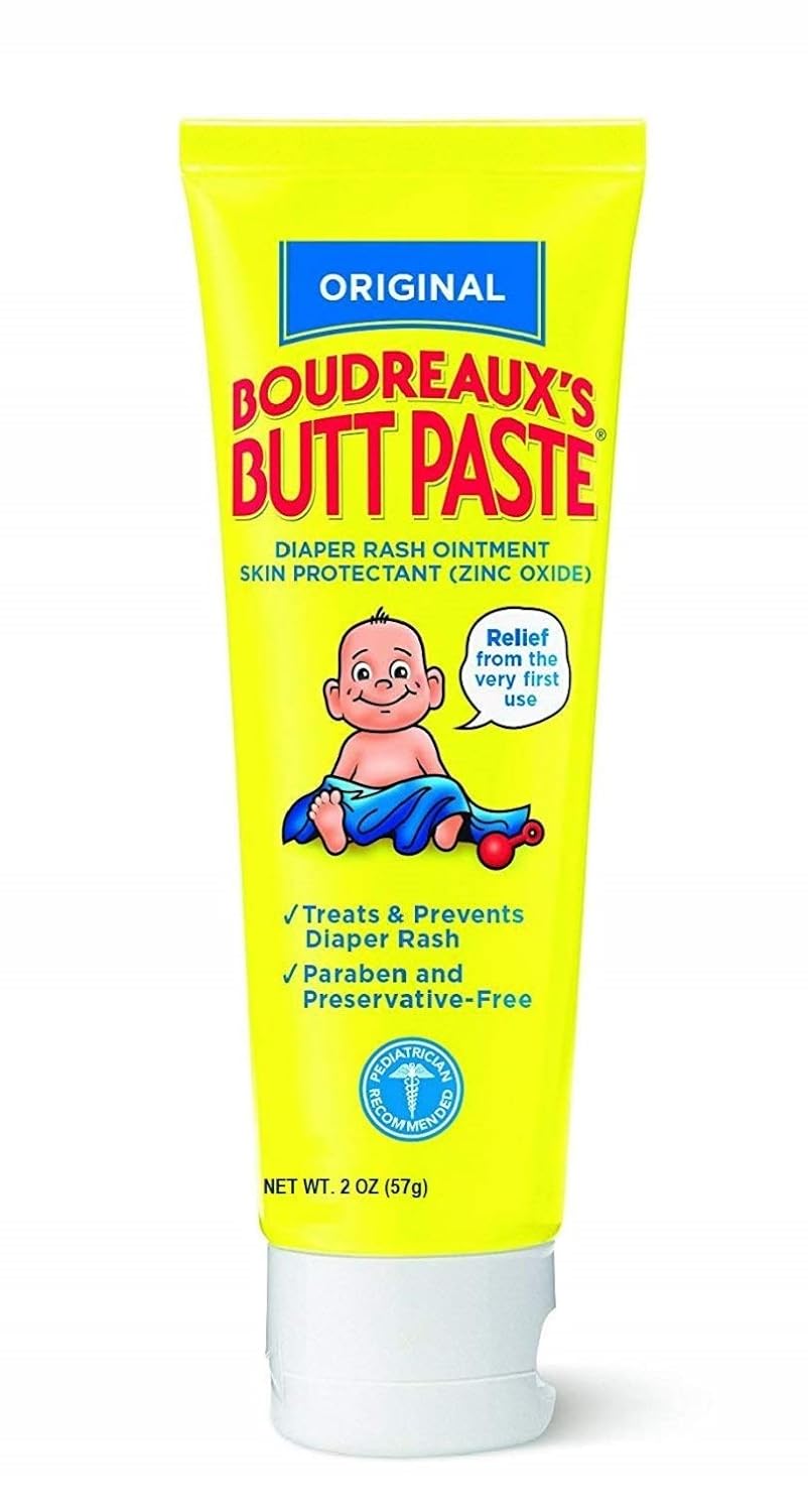 Boudreaux's Butt Paste Diaper Rash Ointment | Original Formula | 2-Ounces Tube | 1-Unit