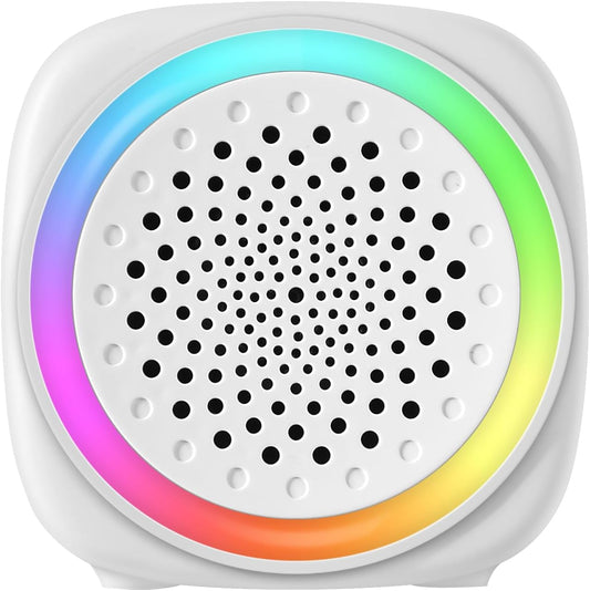 Q9 White Noise Machine, Portable Sleep Sound Machine with 7 Color Night Light, 15/30/60 Min Timer, Soothing Relaxing Sounds for Baby Nursery, Bedroom, Office and Travel Use