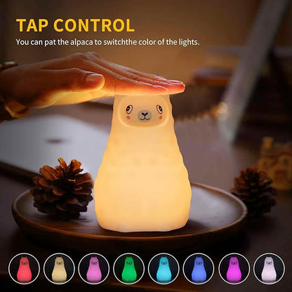 Baby Night Light for Car Seat- Dimming Function 9 Colors Changing Eye Caring Portable Rechargeable & Timing Bedside Lamp Light Up Toddler Bed Room Travel Essentials Squishy Silicone Infant BPA Free