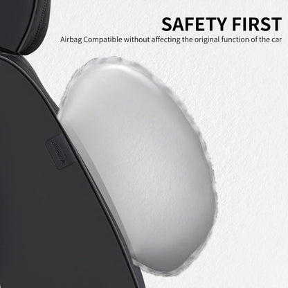 FLORICH Car Seat Covers Full Set, Automotive Seat Covers, Black Car Seat Cover, Waterproof Seat Protectors Universal fit for Car Truck Van SUV - Black
