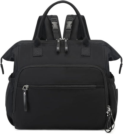 LORADI Large Diaper Bag Tote, 14 Pockets Stylish Baby Bag with Stroller Clips and 3 Insulated Pockets, Baby Shower Essentials