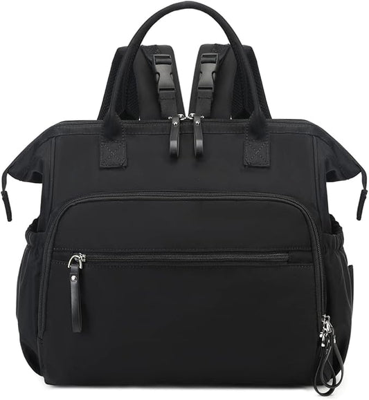 LORADI Large Diaper Bag Tote, 14 Pockets Stylish Baby Bag with Stroller Clips and 3 Insulated Pockets, Baby Shower Essentials