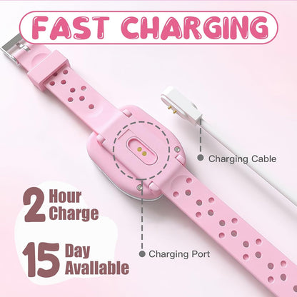 Potty Training Watch for Toddlers, Cute Apple-Shaped Design with 5 Timing Modes (30-180min), Music & Flash Reminders, Magnetic Charging, Compact Screen, Splash-Proof, Gifts for 3-7 Year Old Girls Boys
