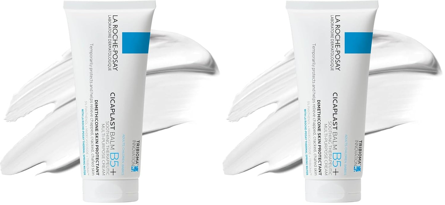 La Roche-Posay Cicaplast Balm B5 Skin Barrier Repair Cream with Centella Asiatica, Shea Butter & Panthenol | Multi-Purpose Healing Ointment for Dry, Irritated Skin | Face, Body & Hand Balm, Baby Safe