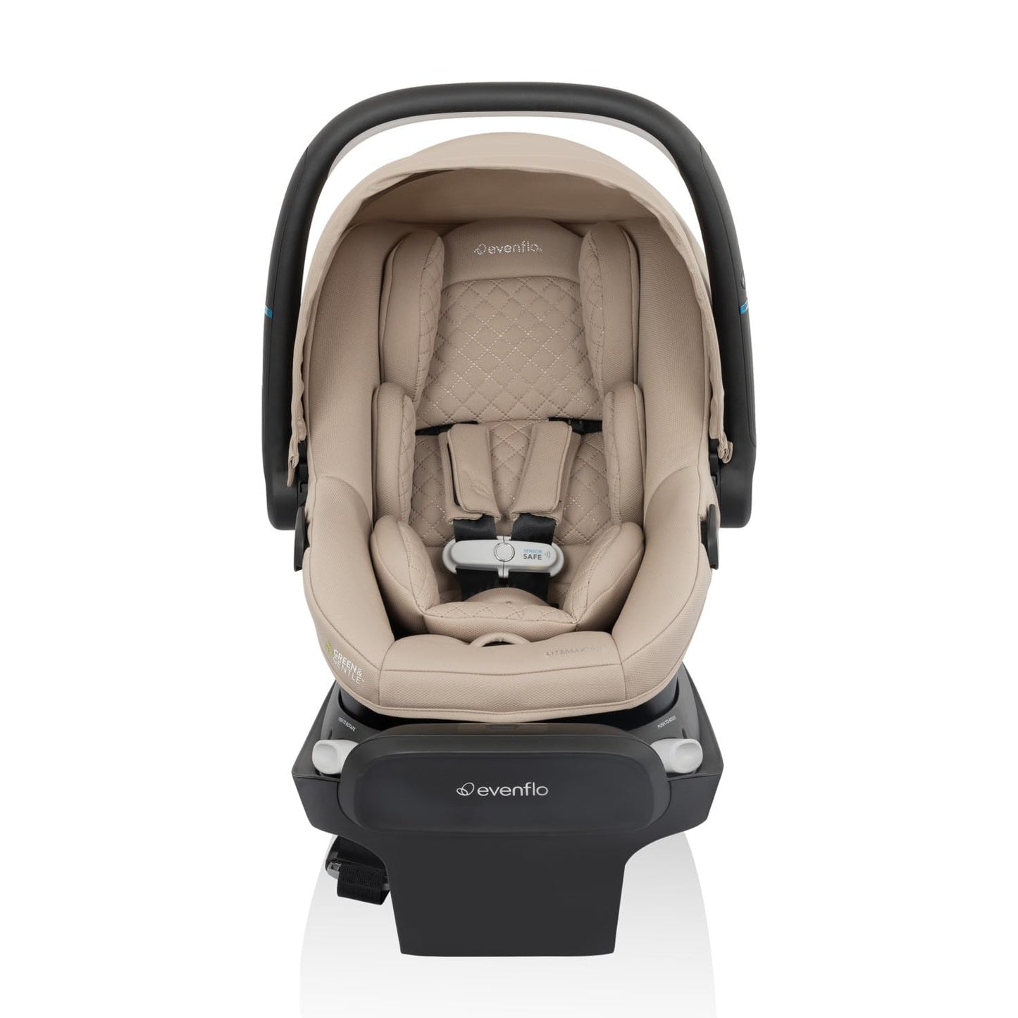 Evenflo Revolve180 LiteMax NXT Rotating Rear-Facing Lightweight Preemie and Infant Car Seat 3-30lbs. with SensorySoothe. Easy Install with Base (Agate Purple)