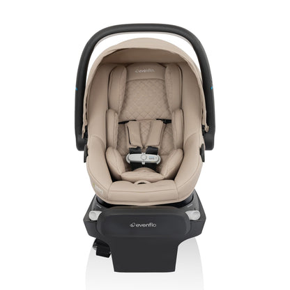 Evenflo Revolve180 LiteMax NXT Rotating Rear-Facing Lightweight Preemie and Infant Car Seat 3-30lbs. with SensorySoothe. Easy Install with Base (Agate Purple)