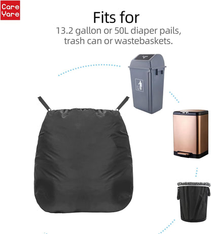 2 Pack Diaper Pail Refills and 2 Pack Wipes Reusable Cloth Diaper Wet Bag Diaper Pail Bags Adult Diaper Pail Diaper Pails Diaper Pail Refill Diaper Disposal Bags Hamper Liner