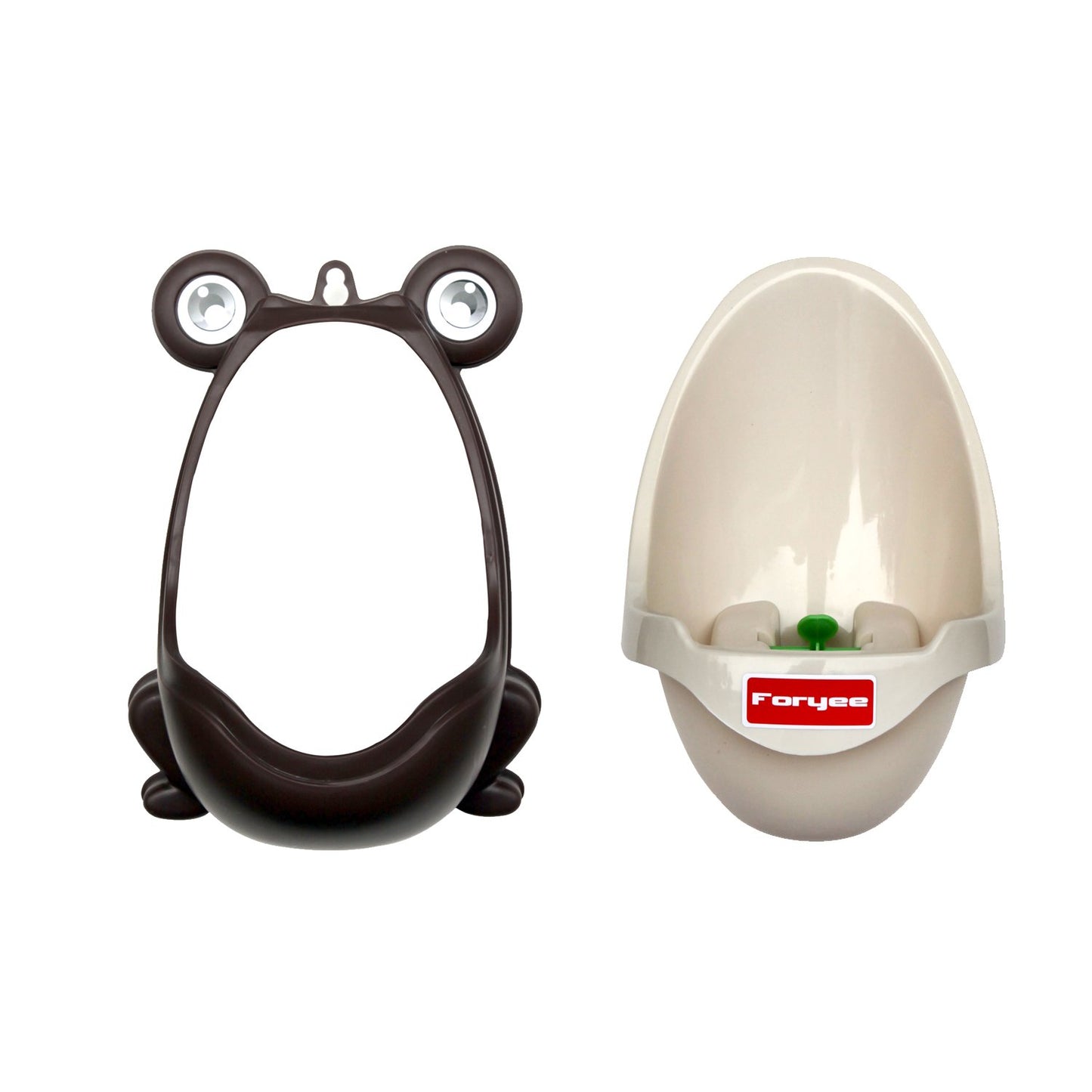 Cute Frog Potty Training Urinal for Boys with Funny Aiming Target - Blackish Green