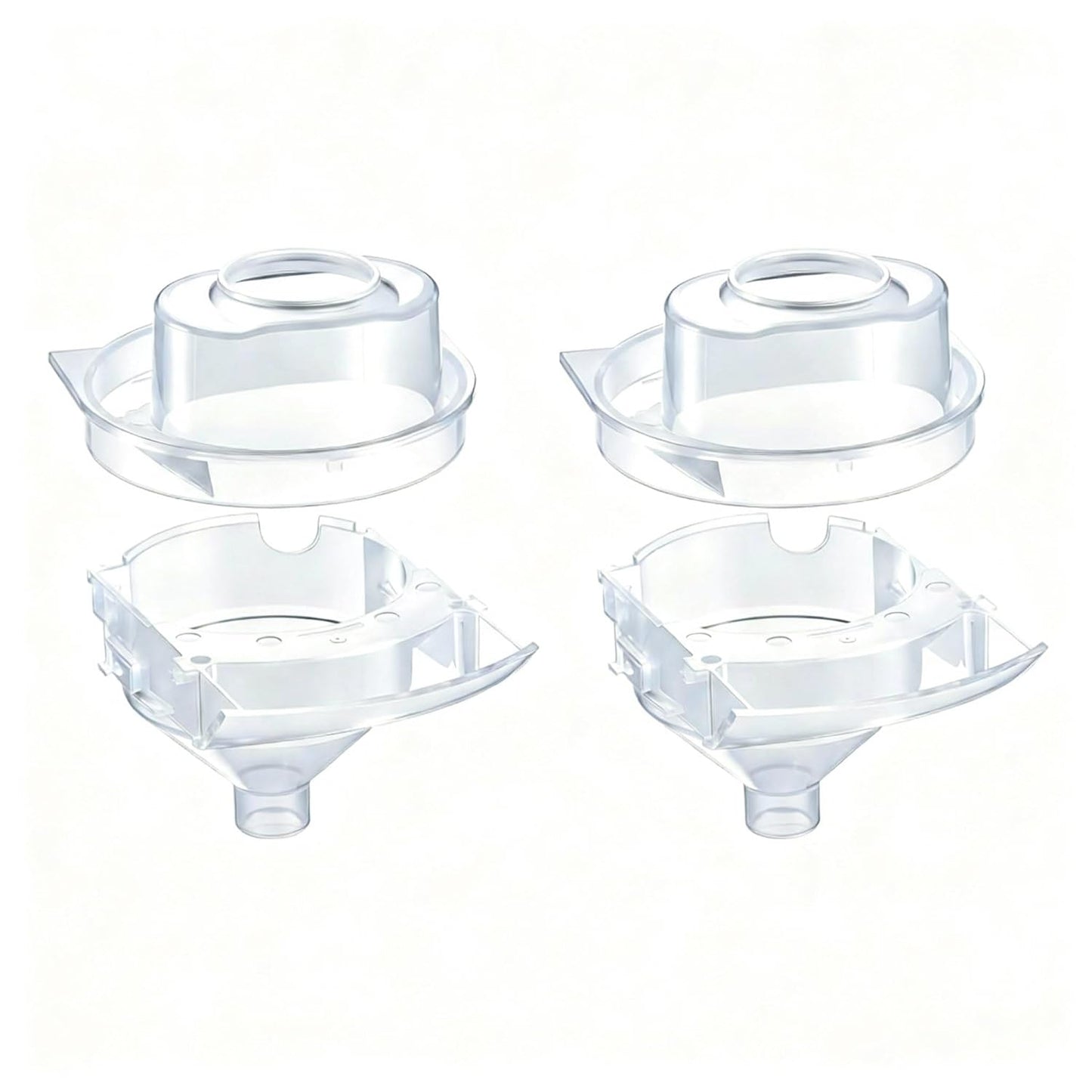 Remerry 1 Set Replacement Funnel Compatible with Baby Brezza Formula Pro Advanced Replacement Parts Funnel and Cover Compatible with Baby Formula Dispenser, Clear, Easy to Use and Clean