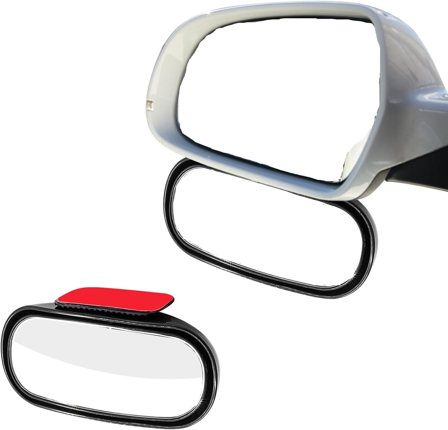 Blind Spot Mirror Adjustable 360 Degree Car Side Mirror, HD Glass Rear View Exterior Accessories Frame Thickness Less than 5MM for Car SUV (long-armed Right)