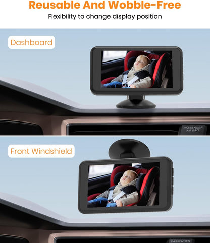 Suction Cup Bracket for baby car camera With Easy Installation