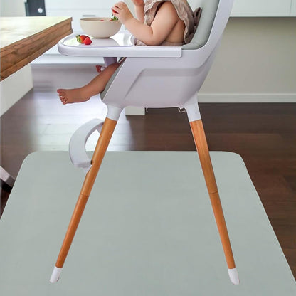 Splat Mat for Under High Chair/Arts/Crafts by CLCROBD, 51" Baby Anti-Slip Food Splash and Spill Mat for Eating Mess, Waterproof Floor Protector and Table Cloth