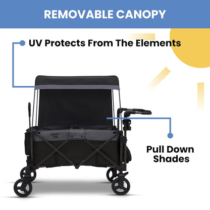 Delta Children - Little Folks City Wagon Cruiser, Black/Grey