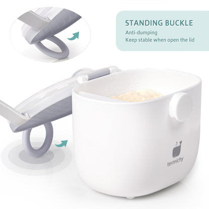 Termichy Baby Formula Dispenser, Portable Formula Dispenser Container with Scoop and Carry Handle for Travel Outdoor Activities for Baby Infant, 500ml