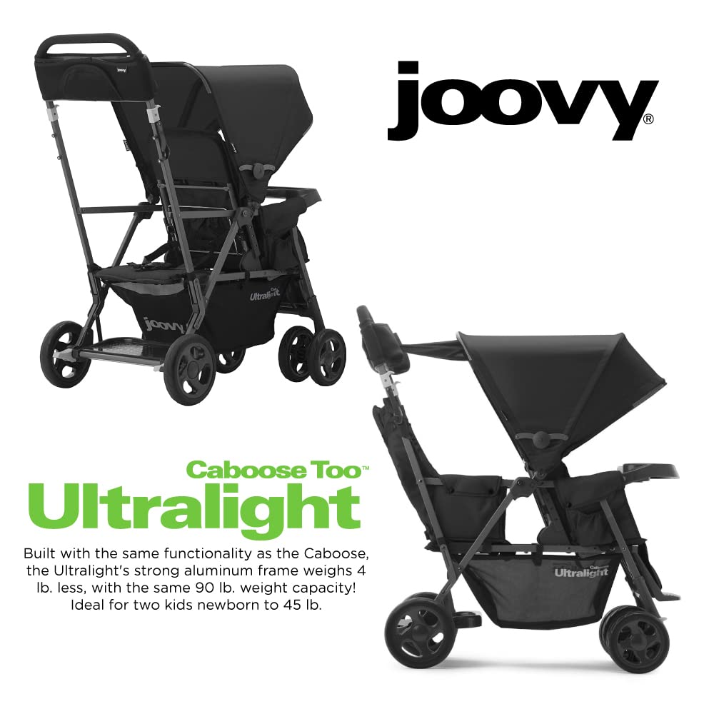 Joovy Caboose LX Tandem Stand-on Stroller, Black