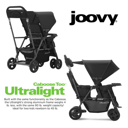 Joovy Caboose LX Tandem Stand-on Stroller, Black