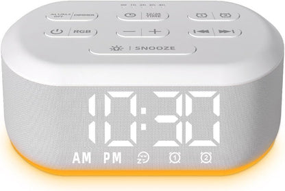 Brown Noise Sound Machine 30 Soothing Sounds White Noise Machine with 12 Night Light Colors Sleep Machine for Adults Baby Kids 36 Volume Levels Noise Canceling for Office Home Privacy