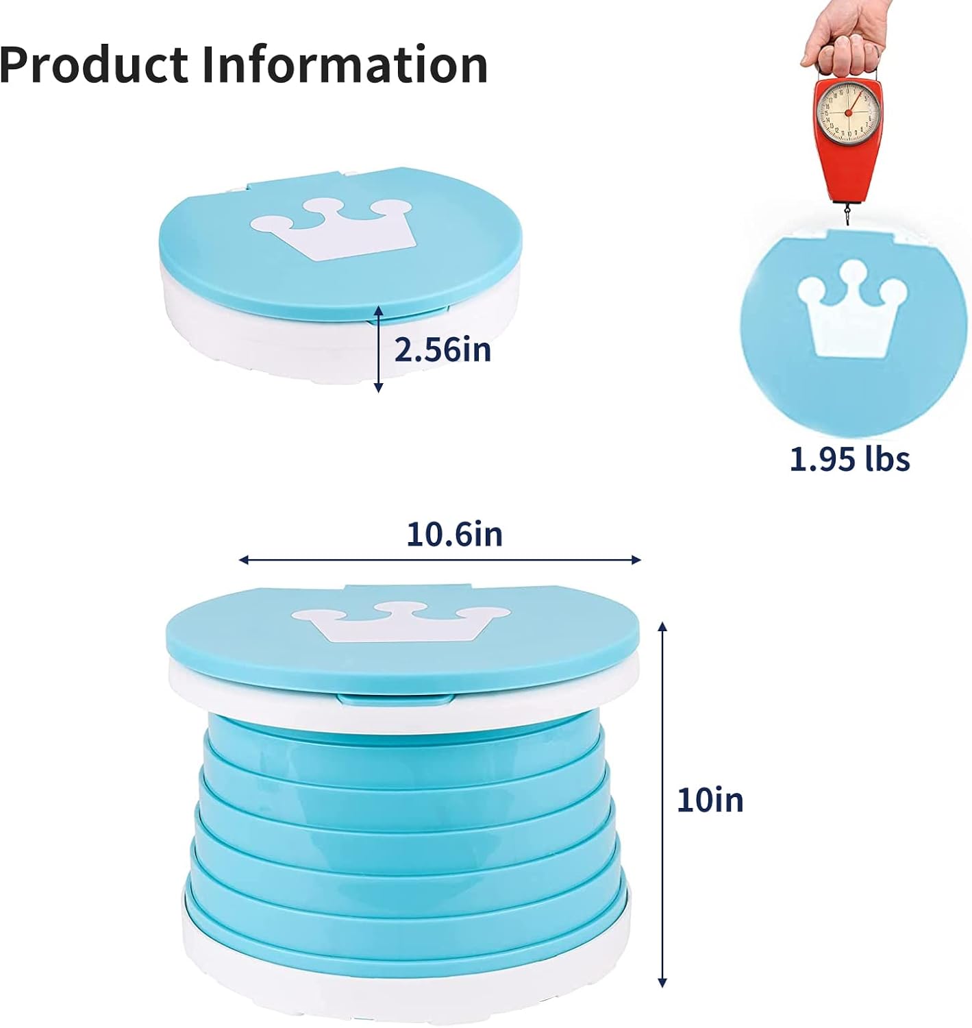 Travel Potty for Toddler, Portable and Foldable Toilet, Apply to Seat Emergency Toilet for Car, Camping, Outdoor, Indoor (green, small)