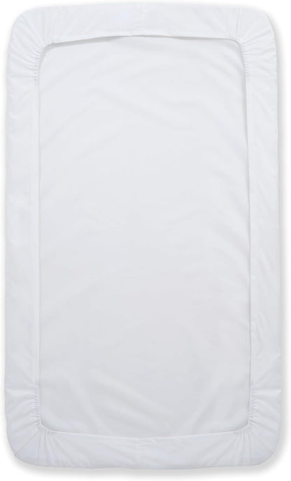 HALO BassiNest Beside Sleeper Fitted Sheets, 100% Organic Cotton, 2 Pack