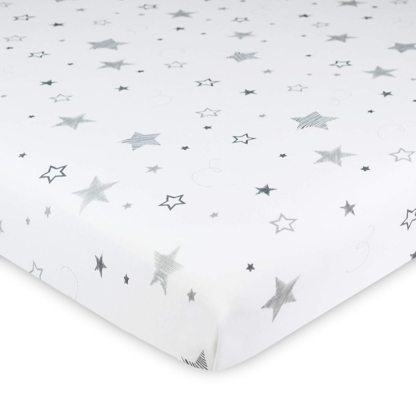 American Baby Company 100% Natural Cotton Fitted Pack and Play Sheet 39" x 27" - Soft & Breathable Pack N Play Sheet for Playpen, Playard & Mini Crib Mattress, Navy Whale, for Boys & Girls