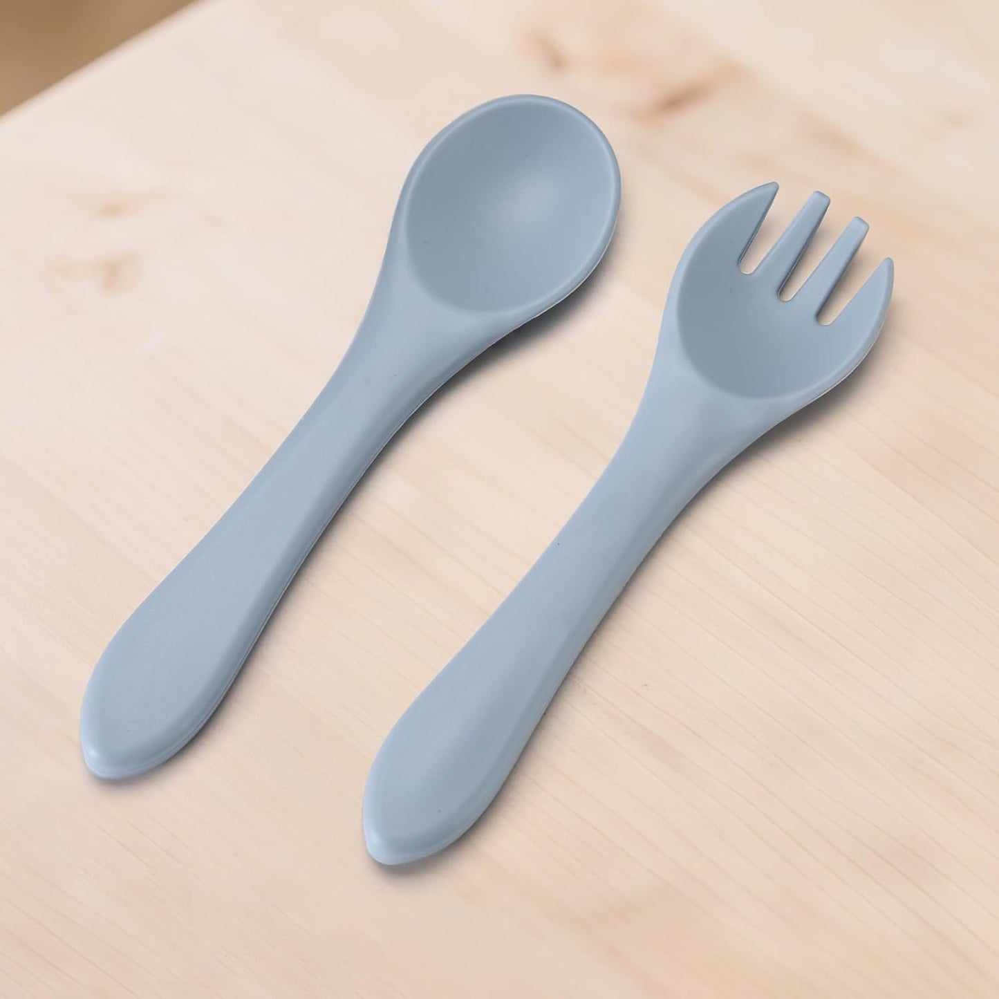 Baby Silicone Feeding Set, Baby Weaning Set, Baby Essentials, Includes Baby Spoons, Baby Bibs, Suction Plates for Baby， Baby Bowls, Food Grade Silicone, BPA Free (A-1)