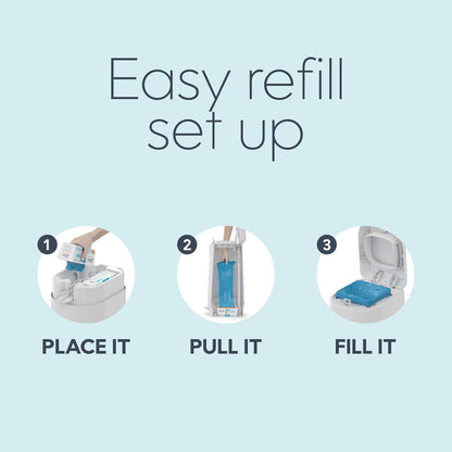 Diaper Genie Easy Roll Refill | 30 Bags Per Refill | Holds Up to 1410 Newborn Diapers | Odor Control | Diaper Pail Refill Bags | Fits Diaper Genie Signature & Platinum Pails