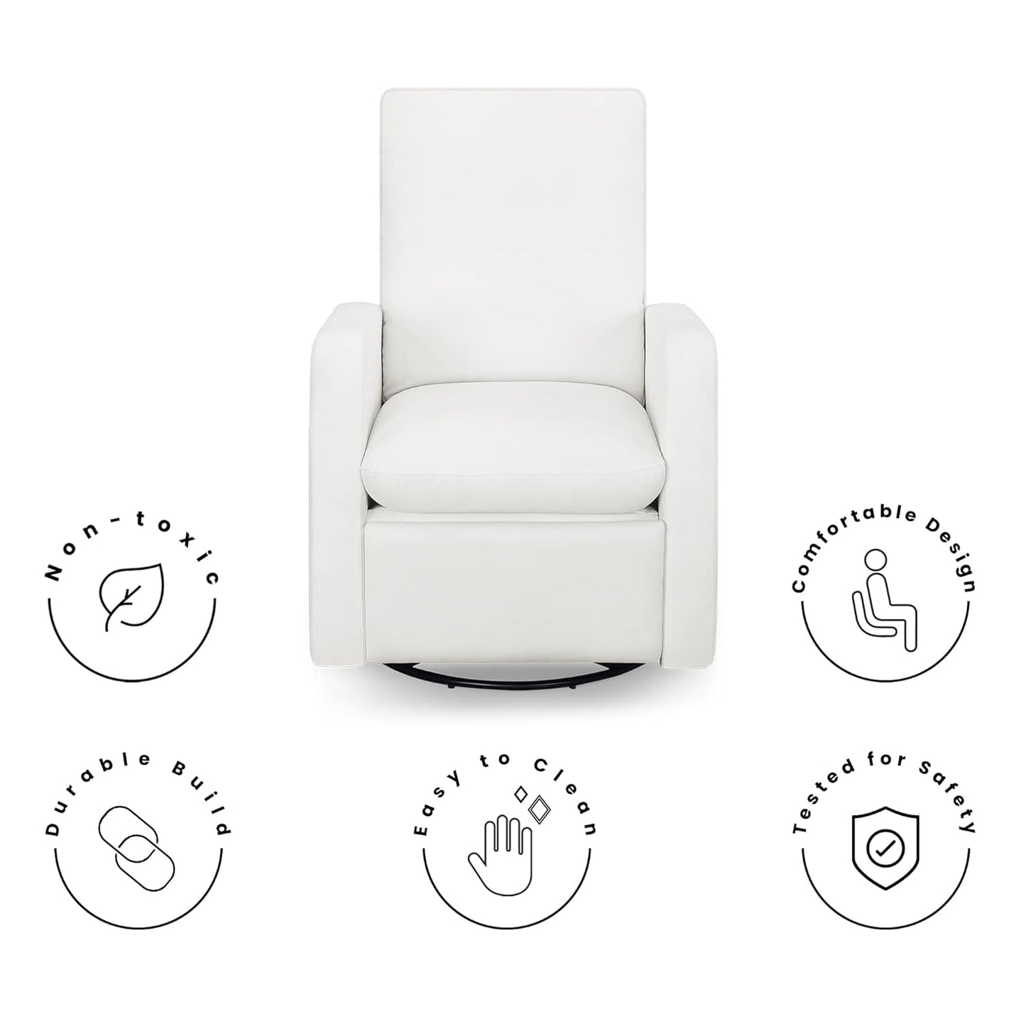 GAP babyGap Cloud Recliner with LiveSmart Evolve - Sustainable Performance Fabric, Grey