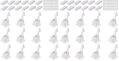 Vmaisi 24 Pack Cabinet Locks Child Safety Latches - Baby Proofing Cabinets Drawer Lock with Adhesive Easy Installation - No Drilling or Extra Screws (White)