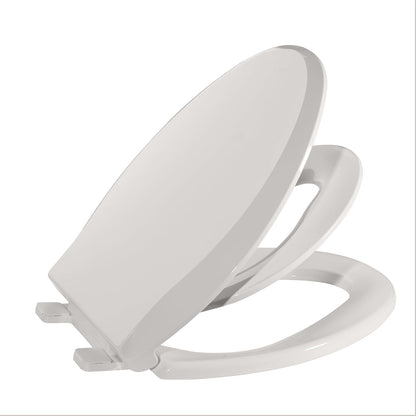 Toilet Seat, Elongated Toilet Seat with Toddler Seat Built in, Potty Training Toilet Seat Elongated Fits Both Adult and Child, with Slow Close and Magnets- Elongated