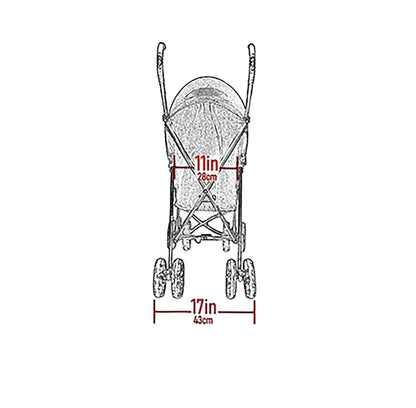 Pet Gear Travel Lite Plus Stroller, Compact, Easy Fold, No Assembly Required, Large Wheels for Cats and Dogs up to 15 pounds, Light Pink