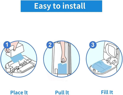 Diaper Pail Easy Roll Refill Bags, Compatible with Genie Easy Roll Signature and Platinum Pails, Each 30 Bags Holds Up to 1410 Newborn Diapers, 7-Layer Odor-Barrier Technology, 3 Pack (90 Bags)