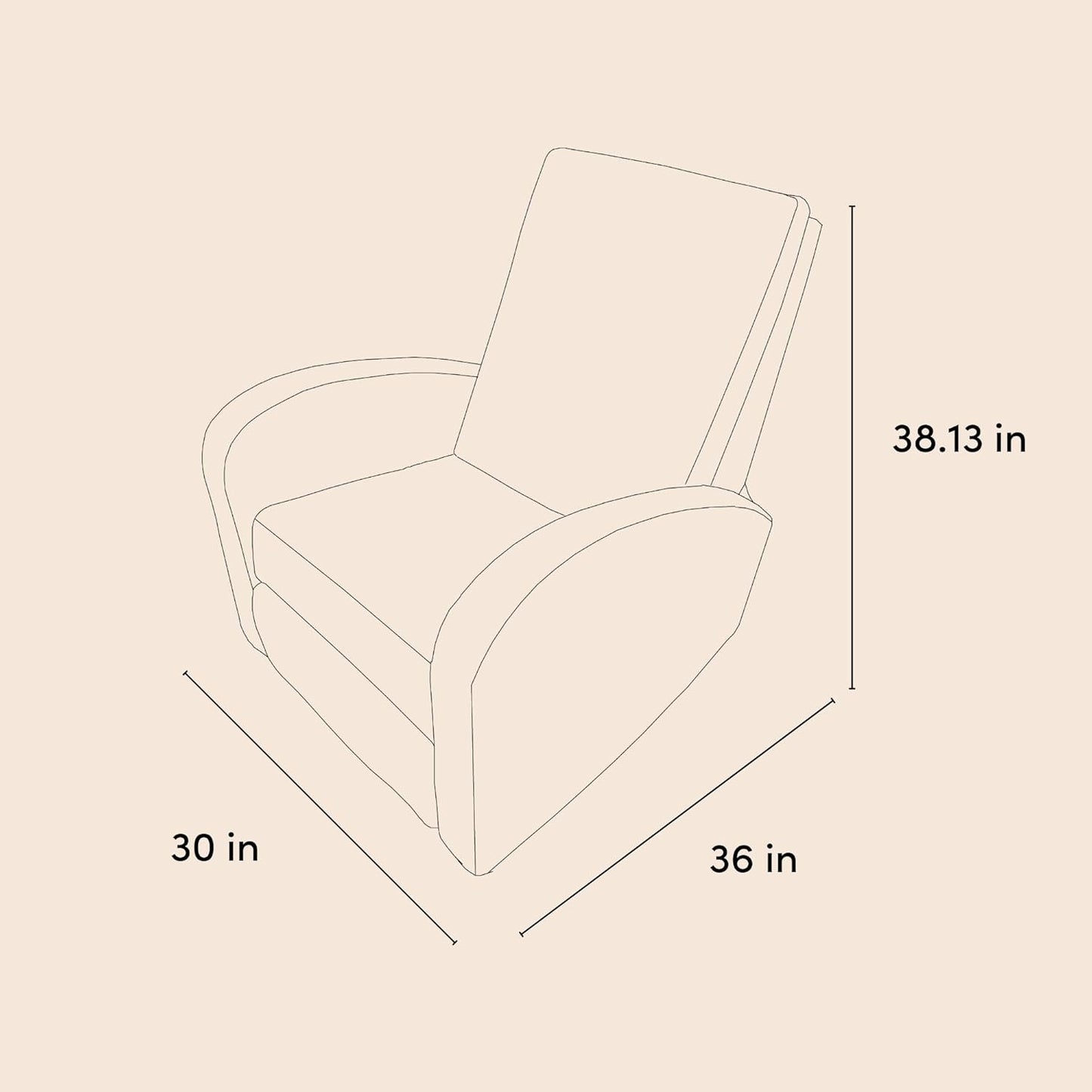 Storkcraft Santa Monica Power Recliner Swivel Glider (Dune Basketweave) – Effortless Electronic Power Recline, USB-A & USB-C Charger