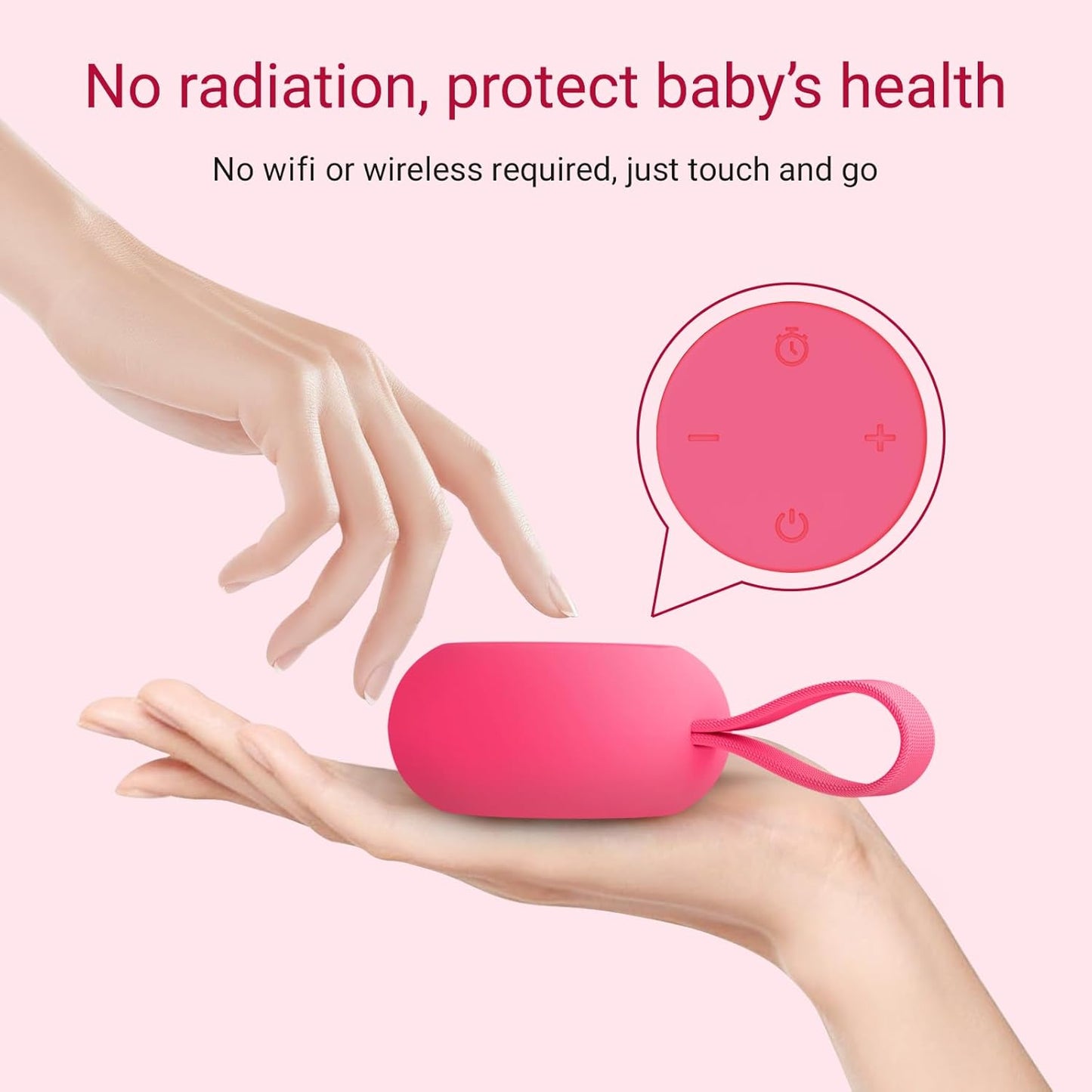 Portable Baby Sound Machine [White Noise for Babies Kids Adults][Timer Function][12 Soothing Sounds][Sleep Soother] 15 Hours Battery Life, Travel,Registry,Gifts,Shower,Clips on Baby Stroller