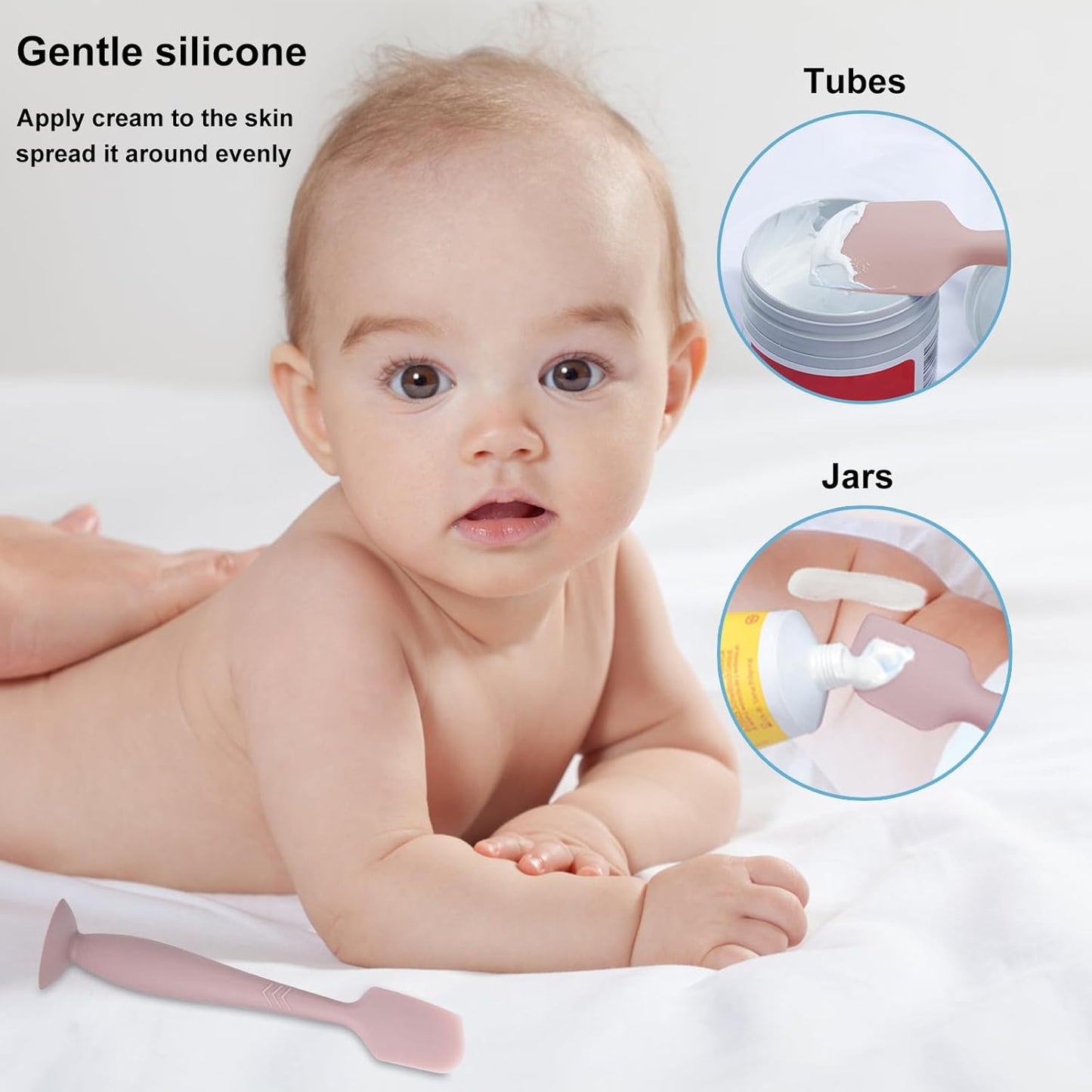 3 Pack Baby Diaper Paste Spatula, Newborn Diaper Cream Applicator, Suitable for Aquaphor & Desitin
