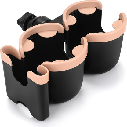 Accmor Stroller Cup Holder with Phone Holder, Bike Cup Holder, Universal Cup Holder for Uppababy Nuna Doona Strollers, 2-in-1 Cup Phone Holder for Stroller Bike Accessory