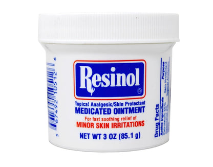 Resinol Medicated Ointment For Itch Relief And Protection Of Skin Rashes and Irritations, 3 Ounce Jar (Pack of 1)
