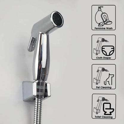 Handheld Bidet Sprayer for Toilet, Lockable Push Button, ABS Bidet Sprayer Set with Hose & T-Valve, Easy Install - Niken Color