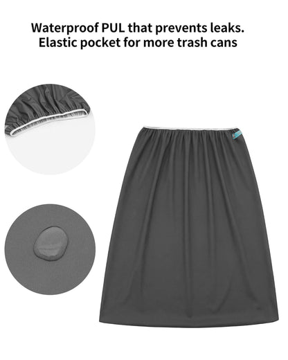 ALVABABY Reusable Diaper Pail Liner for Cloth Diaper,Rubbish Bag,Laundry,Kitchen Garbage Cans (Black Grey, Small Size：5 Gallon) LLS-B2629