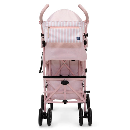 babyGap Classic Stroller - Lightweight Stroller with Recline, Compact Fold & Removable Parent Organizer - Made with Sustainable Materials, Grey Stripes