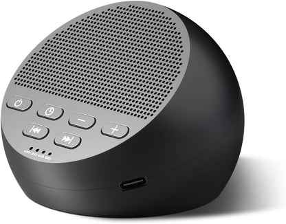 Portable Sound Machine White Noise Machine Nonstop 30 Soothing Sounds for Baby Kids Adults Pink Noise Sleep Machine 36-Level Vol Auto-Off Timer Memory Function for Home Travel Office