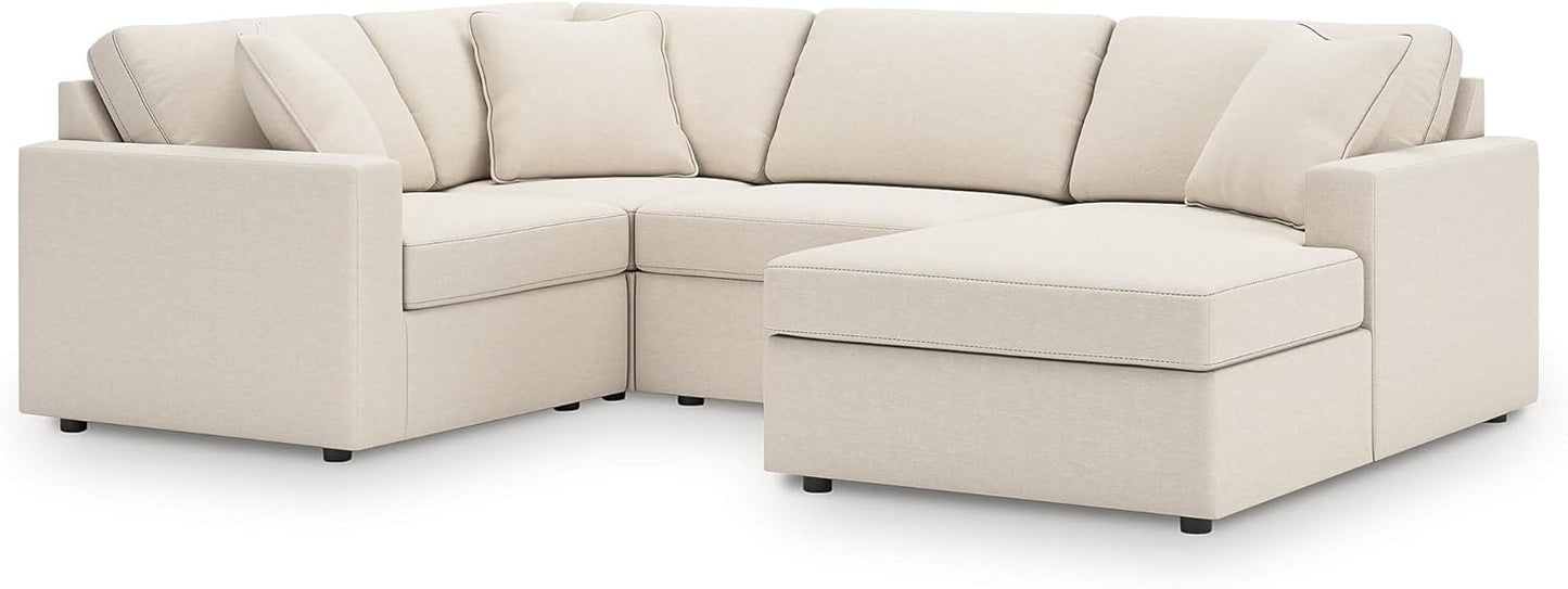 Signature Design by Ashley Modmax Coastal Press-Back Swivel Glider Rocker Recliner with Machine Washable Cover, Hidden Storage Compartments and 2 Bolster Pillows, Beige - Colors B