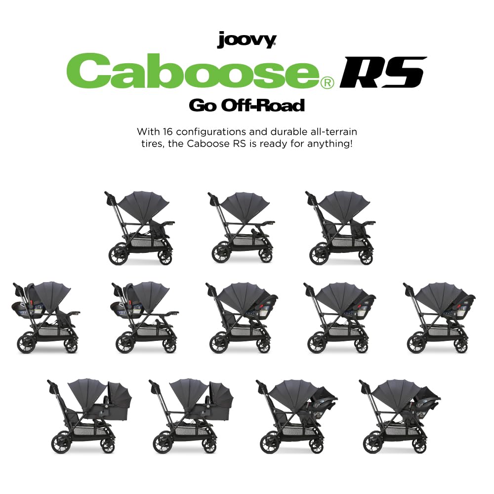 Joovy Caboose LX Tandem Stand-on Stroller, Black