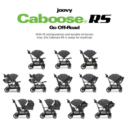 Joovy Caboose LX Tandem Stand-on Stroller, Black
