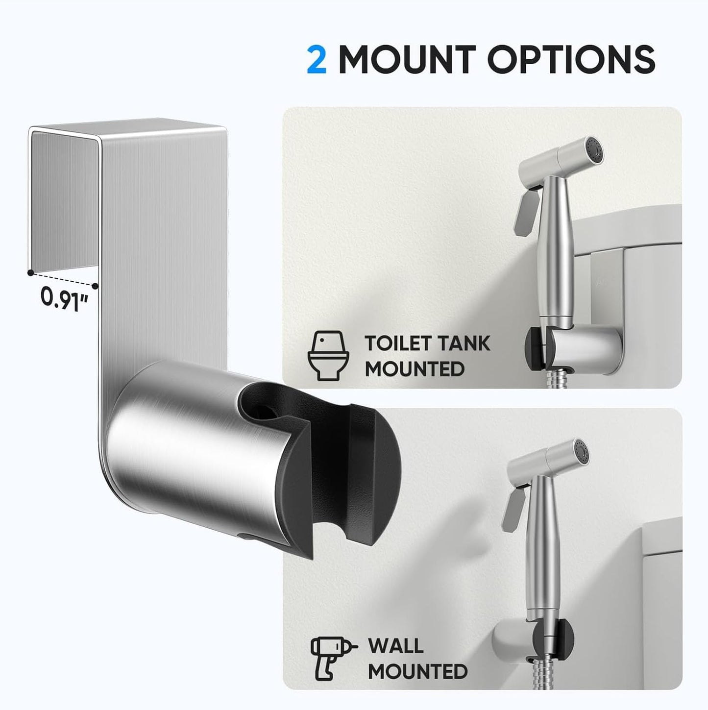 Handheld Toilet Bidet Sprayer for Toilet-Adjustable Water Pressure Control with Bidet Hose for Feminine Wash, Stainless Steel Brushed Nickel Bidet Faucet Cloth Diaper for Baby Wash, Gold