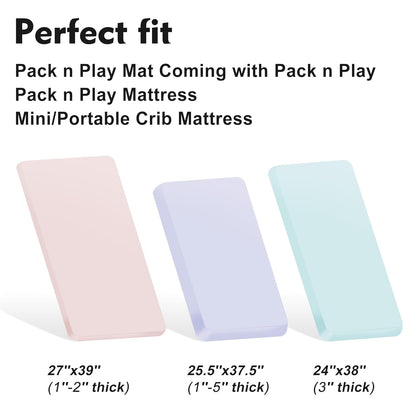 Muslin Bassinet Sheet Compatible with Maxi-COSI Iora & Iora Air Bedside Sleeper - 100% Cotton Rectangular Mattress Pad Cover (33"x20"), Breathable & Soft, Boho (1 Pack Blue)