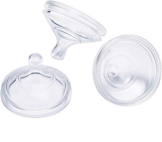 Boon Nursh Silicone Baby Bottle Nipples - Bottle Nipples for Boon Nursh Baby Bottles - Baby Bottle-Feeding Supplies - Fast Flow Baby Bottle Nipples - 3 Count
