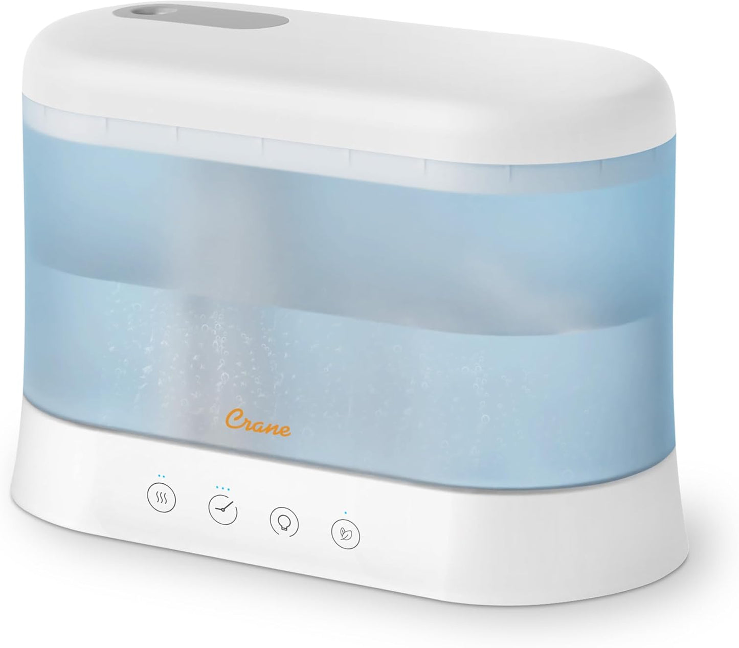Crane 0.7 Gallon Top Fill Cool Mist Humidifier and Aroma Diffuser, with Color-Changing Night Light and Aroma Diffuser Function, Humidifier For Bedroom, Office or Nursery